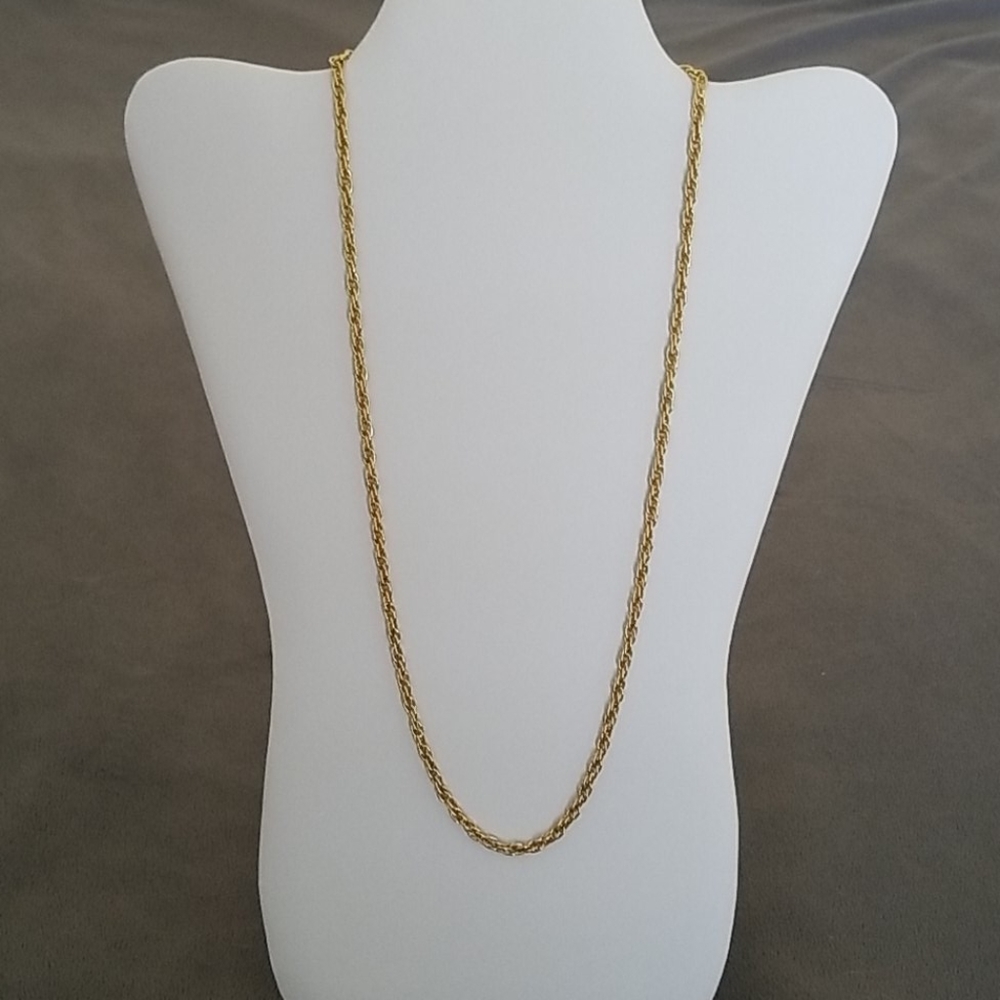 14k Yellow Gold 24" 4MM Box Chain - Picture 1 of 13